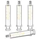 TrelaCo 4 Pack 20ml Reusable Glass Syringe with No Needle, Measurement and Dispensing Syringe Tools for Liquid Measuring, Feeding Pets, Oil or Glue Applicator