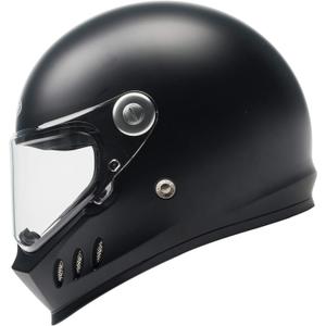 Motorcycle Full Face Helmet DOT and ECE Approved - YEMA Helmet YM-833 Motorbike Moped Street Bike Racing Crash Helmet with Clear Visor for Adult, Men and Women - Matte Black, S (Small)