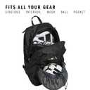 adidas Stadium 4 Soccer Backpack Team Sports Bag with Ball Pocket, 36L