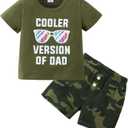 DISAUR Toddler Boy Clothes Little Baby Boys Outfits 2PCS Summer Short Sleeve With Pants Clothing Set for 2-3 Years