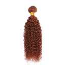 Auburn Curly Bundles Human Hair 22 Inch Copper Red Color #33 Reddish Brown Single Bundle Human Hair Kinkycurly Weave 100g Per 1 Bundle Virgin Hair Extensions for Black Woman