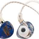 Linsoul Kiwi Ears x Crinacle: Singolo in Ear Monitor, 11mm Dynamic Driver Wired Earbuds, HiFi IEM Gaming Earbuds with KARS, Detachable IEM Cable for Musician Studio (Blue)