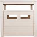 New Age Pet ECOFLEX Litter Loo, Moisture and Odor Resistant Enclosure & End Table, No‑Tools Assembly, Antique White, Jumbo 30"L x 24"W x 28.9"H