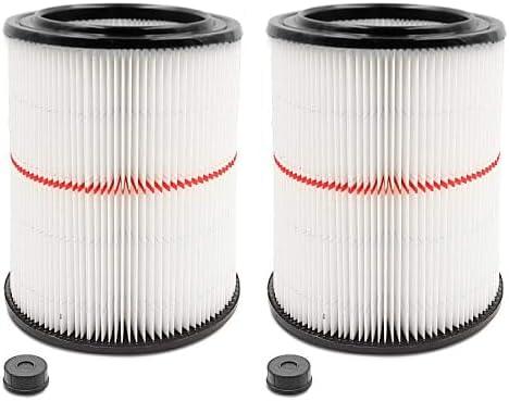 2 Pack Cartridge Filter for Craftsman 17816 9-17816 Wet/Dry Air Filter Replacement Part fit 5/6/8/12/16/32 Gallon & Larger Vacuum Cleaner