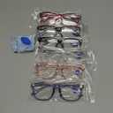 CCVOO 6 Pack Blue Light Blocking Reading Glasses, Anti Headache/Glare/Eye Strain Readers Computer Eyeglasses Women/Men (6 Pack Mix,1.25)