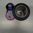 Insulated Water Bottle with Straw - Encool Stainless Steel Water Bottle with Push Button Lid, Leak-Proof & BPA-Free, Keeps Cold for 24 Hours for Sports, Travel, Gym (24 oz, Oil Black)