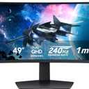 Samsung 49 Odyssey G9 Series DQHD 1000R Curved Gaming Monitor, 1ms(GtG), VESA DisplayHDR 1000, 240Hz, AMD FreeSync Premium Pro, Height Adjustable Stand, Ultrawide Screen, LS49CG954ENXZA, 2024