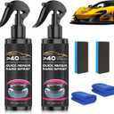 2Pcs P40 Car Scratch Quick Repair Nano Spray  Instant Invisible Scratch Remover,Quick Paint Restoration, Multifunctional Coating Renewal Agent Spray for All Cars & Surfaces