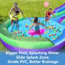 Inflatable Water Slide Backyard with Powerful Blower, Splash Pool & Spray Feature Durable, Easy Setup, Fast Drainage, Summer Outdoor Water Park Fun (Rain Forest), 22.47 x 9.84 x 10.83 inches