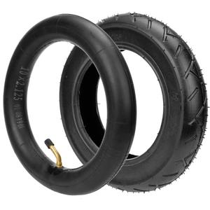 HIAORS 10x2.125 Tire and Inner Tube Set Replacement for Electric Scooter Segway D40X F20 F30 F40, 10 Inch Tire for Gotrax G4 E-Scooter Kickscooter Tricycle Bicycle Self-balancing with Bent Valve Stem
