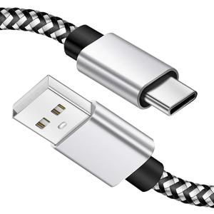 Deegotech Type C Charger Cord 10 ft, USB C Charger Cable Fast Charging, Nylon Braided Long USB C Cable Compatible with iPhone 17/16/15 Series,Galaxy S24 S23 S10, Note20 A60, Moto G and Other Devices