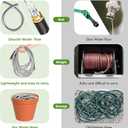 Unywarse Garden Hose 100ft, Stainless Steel Heavy Duty Water Hose with 10 Function Nozzle Flexible, Lightweight, No-Kink, Pet Proof, Puncture Proof Metal Hose for Yard, Outdoor