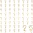 Cute Paper Clips, 60Pcs Decorative Paperclips Metal Flower Shaped Paper Clips Bookmarks for Home Office Supplies Desk File Organization Wedding Decoration