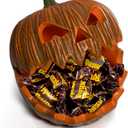 Large Halloween Candy Bowl Pumpkin Candy Dish Jack O Lantern Pumpkin Resin Decorative Bowl Key Bowl For Entryway Table Pumpkin decor