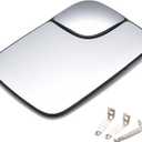 Heated Mirror Glass Right Passenger Side Compatible with Dodge Ram 1500 2500 3500 2005 2006 2007 2008 2009 Replace# 5161010AA With spotter mirror