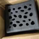TURSTIN 6 Pack Plastic Stools 16.9 Inch Black Nesting Stools Portable Backless Bar Stool Flexible Seating Chairs for Classroom Office Home