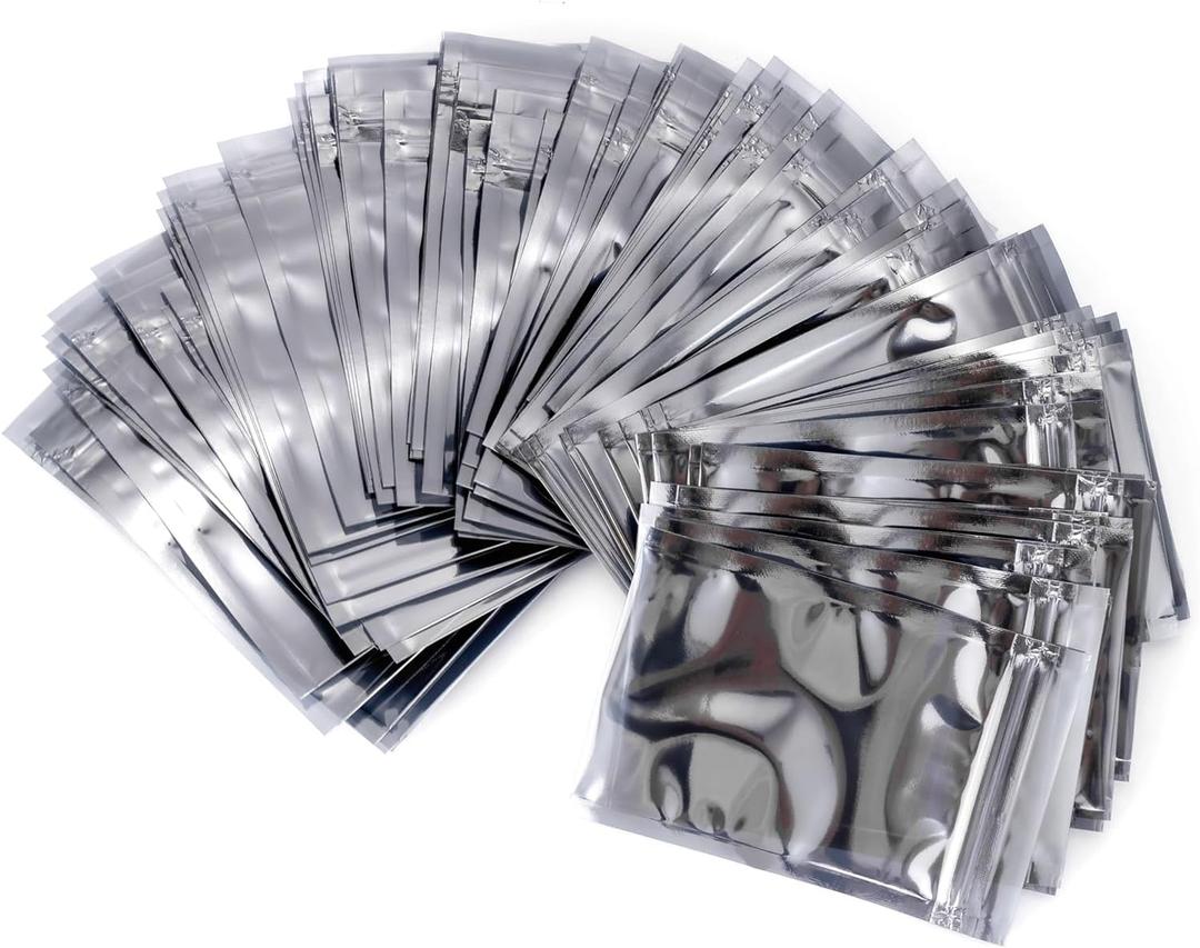 Ellbest 200pcs 3.15x4.72 inch Antistatic Bags, Resealable Ziplock ESD Shielding Bag for HDD SDD Electronic Device