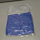 Tankaneo Womens Summer Striped Peplum Tank Tops Blue