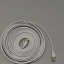 Jadaol Cat 8 Ethernet Cable 30 ft, 40Gbps 2000MHz Flat RJ45 S/FTP LAN Patch Cable, High-Speed Cat8 Network Cable for Router, Modem, Switch, Gaming Consoles, PC, Home Network & Streaming Devices, White