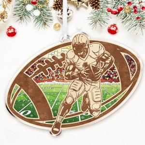 ZAGKOO Football Christmas Ornaments - Football Gifts for Boys, Foot Ball Fans, Players, Coaches - Cool Sports Christmas Ornaments Gift Exchange Ideas - Xmas Ornament Decorations 2025