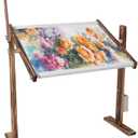 Adjustable Embroidery Table Stand - 360 Rotatable Embroidery Hoop for Quilting & Cross Stitch