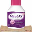 MiraLAX Laxative Powder, Gentle Constipation Relief for Adults, Stool Softener with PEG 3350, Nonstimulant Laxative, No Harsh Side Effects, Includes Stirrer, 14 Dose