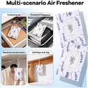 Lavender Sachets Bags for Drawers and Closets, Long-Lasting Air Fresheners for Dresser, Scented Sachets, Wardrobe Odor Eliminator - Closet Deodorizer Fragarance 6 Pack