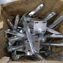 GZHERVICES 4 Pair Razor Wire Bracket, Hot-dip Galvanised V-Bracket, Barb Wire Extension Bracket, Roll Concertina Garden Fence Wire Bracket