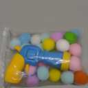 31Pcs Cat Ball Toy Launcher Gun,Cat Balls Fetch Toy,30Pcs Plush Fuzzy Balls Launcher Cat Toy for Cats with 1 Gun,Funny Interactive Cat Toys for Bored Indoor Adult Cats,Cute Kitten Kitty Toys