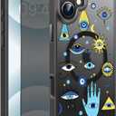 FUNMIKO Cute Case for iPhone 17 with Privacy Screen Protector