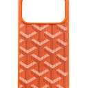 GOYARD IPhone 17 Pro Orange Goyard Style Case