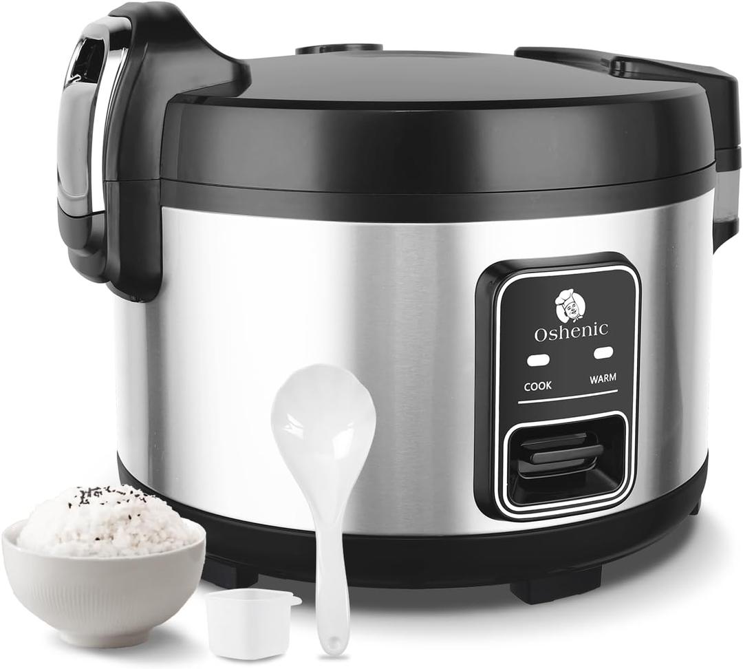 Commercial Rice Cooker & Warmer 60 Cups (Cooked),13.8 Qt / 13 Liter Large Capacity Rice Cooker,Auto Keep Warm,Non-Stick Inner Pot,One-Touch Operation,1350W Fast Cooking Electric Rice Cooker