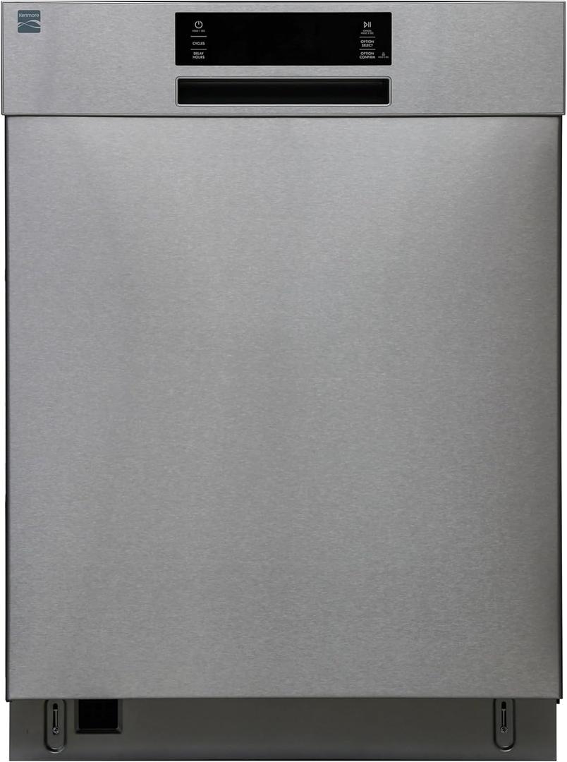 Kenmore 22-14595 24" Built-In Dishwasher - UltraWash, SmartWash, Sanitize Rinse, SmartDry and Leak Detection - 14 Place Settings - 51 DBA - ENERGY STAR Certified - 24" - Stainless Steel