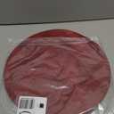 ADRIMER Placemats, Heat Resistant Round Placemats Set of 4 Washable, Waterproof Table Mats, Wipeable Faux Leather Place Mats for Kitchen, Dining Room, Wine Red