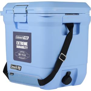 Coleman Pro Heavy-Duty 25qt Ultra-Light Premium Hard Cooler, Extra-Thick Insulation Keeps Ice up to 3 Days, 36-Can Capacity, 25-Quart
