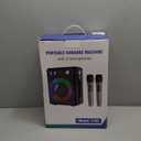 Karaoke Machine, Portable Bluetooth Karaoke Speaker with 2 Wireless Microphones, PA System for Adults Kids with LED Lights & Echo Adjustment, Supports TWS/TF/USB/AUX for Home Party (T03-2 MICS)