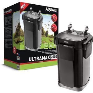 Aquael Ultramax 2000 Canister Fish Tank Filter - Aquarium Sponge Filter System - Large Aquarium Water Filter Pump 100-185 Gallons