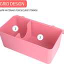 Pad and Tampon Organizer for Bathroom,Sanitary Napkin Holder, Pad and Tampon Organizer for Period, Sanitary Napkin Storage Container, Light Pink