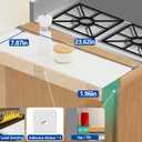 Metal Kitchen Refrigerator Gap Partition Countertop Gap Extension Board, Refrigerator Side Partition, Gap Covers Between Countertop And Walls, No Drill (White, 23.62 * 7.87inch)