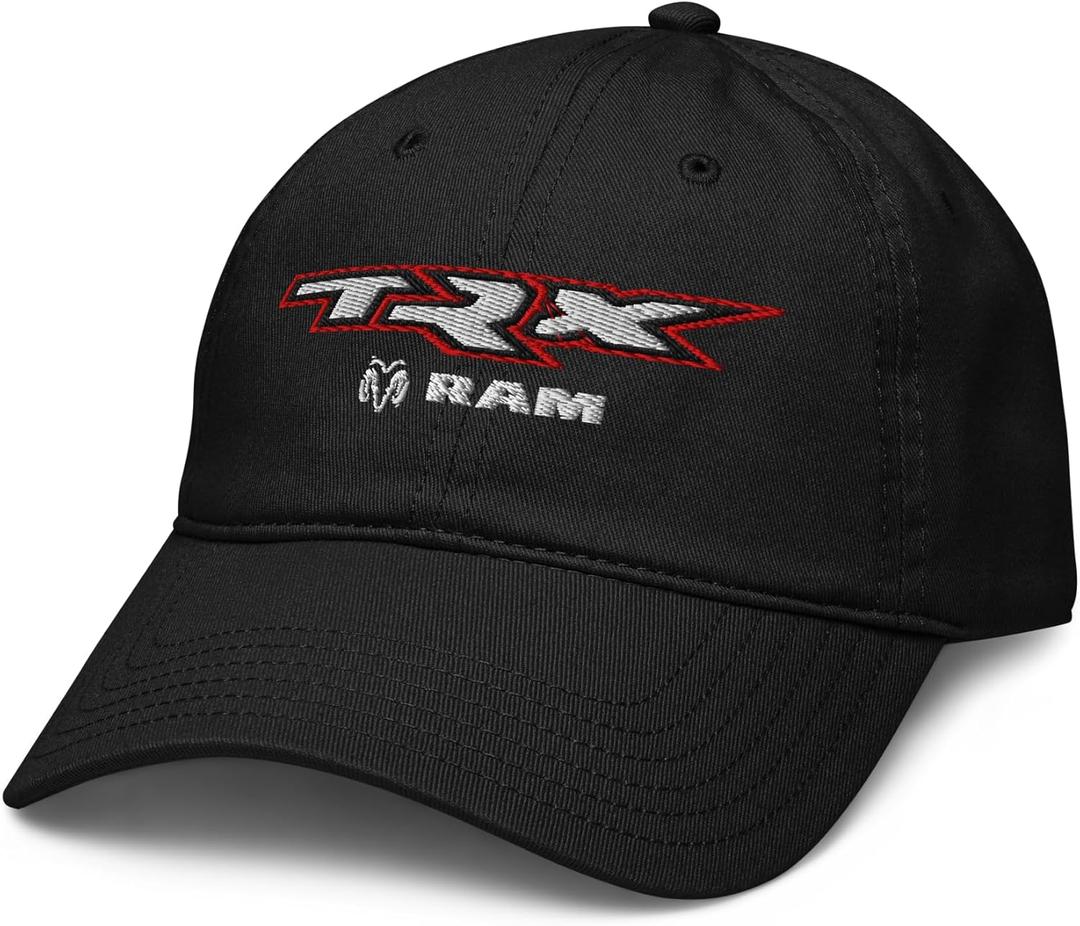Ram TRX Slash Adjustable Baseball Hat (One Size, Black)