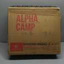ALPHA CAMP Stadium Seat Chair for Bleachers with Back & Arm Rest (Black Grey-2pcs)