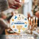 10 x Hanukkah Ornaments 2025 - Happy Hanukkah Ornament for Tree, Jewish Home Decor, Chanukkah Gifts for Women, Men, Friend, Family, Coworker