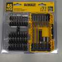 #DW2166 45 Piece Anti Impact Drill Bit Screwdriver Bit Set with Tough Case Replacement Part New For DeWalt