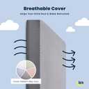 Serta Perfect Start Breathable Limited Two -Stage Crib Mattress and Toddler Mattress - Breathable Cover and Fiber Core, Machine Washable Cover, Waterproof, Made in USA