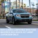 4PCS Window Rain Guards Fit for 2022 2023 2024 2025 Ford Maverick XL XLT Lariat, Smoke Tinted Side Window Visors Wind Deflectors, Outside Mount Side Vent Shades Shields