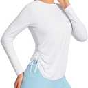 IUGA Rash Guard for Women UPF 50+ Long Sleeve Sun Shirts Swim Shirts for Women Lightweight UV Protection Shirts Hiking Tops L