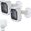 Blink Outdoor 4th Gen Camera Mount, 2Pack Weatherproof Housing and 360 Degrees Adjustable Bracket with Sync Module Mount for Blink Outdoor Camera System (White, Cameras not Included)