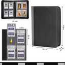PREZA The Original Slab Binder - Graded Card Storage Binder - Holds 32 Graded Slabs - Premium Trading Card Album compatible with PSA, BGS, and SGC (Black)