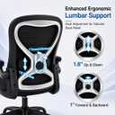 Ergonomic Home Office Chair, 4-Way Lumbar, Thick Cushion, 330LBS