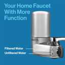 3 x Brita Faucet Mount Water Filter System, Chrome, No-Wait Filtration, Easy Install, Multi-Use Tap Water Filter for Kitchens, Bathrooms & Small Spaces (1 ct)